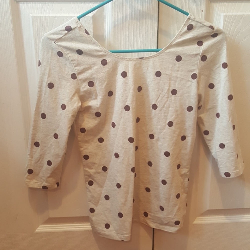 Forever 21 tight- fit Dotted T-Shirt